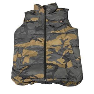 Hawke & Co Puffer Vest Jacket Men's L Camo Quilted Lightweight Sport Performance